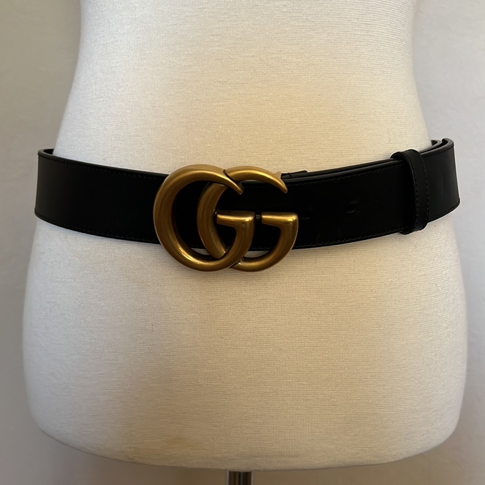 Authentic GUCCI GG Marmont Belt - Size 85